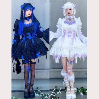 Gothic Twins Gothic Lolita Dress OP by Diamond Honey (DH327)